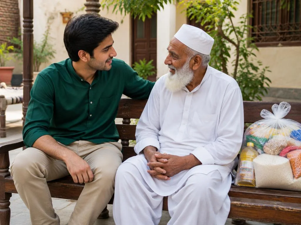 Old age home support — illustrative image
